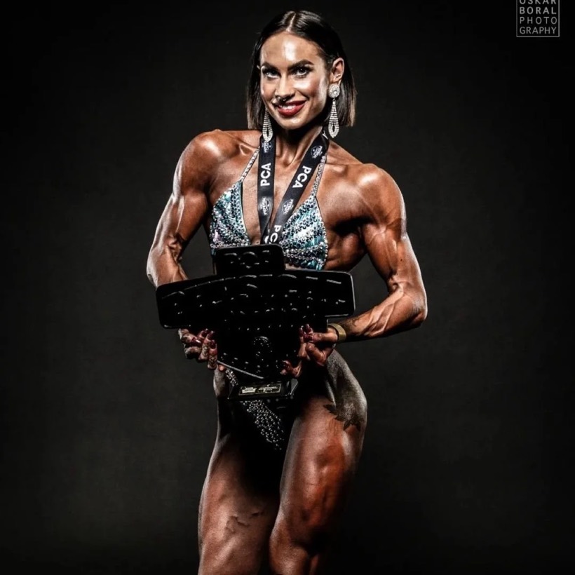 Team CJM competitor on stage