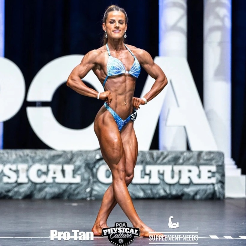 Team CJM competitor on stage