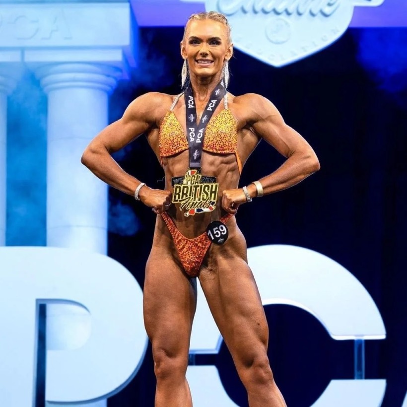 Team CJM competitor on stage