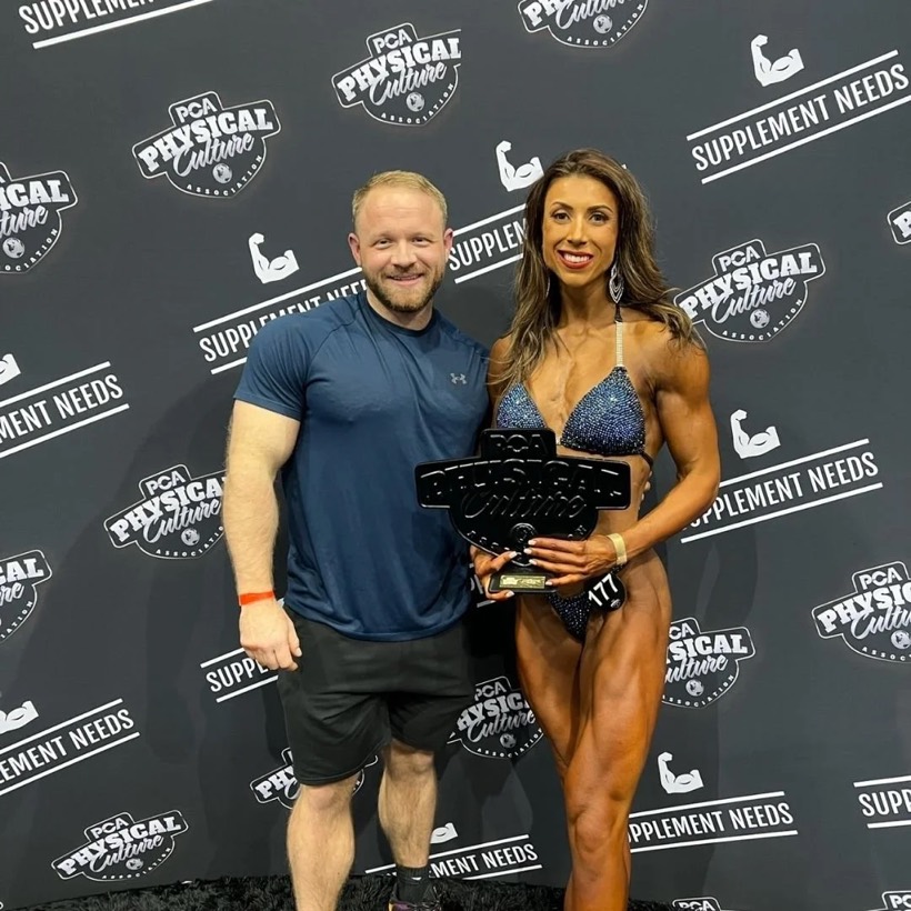 Team CJM competitor on stage