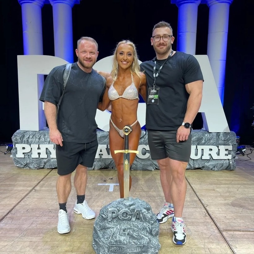 Team CJM competitor on stage