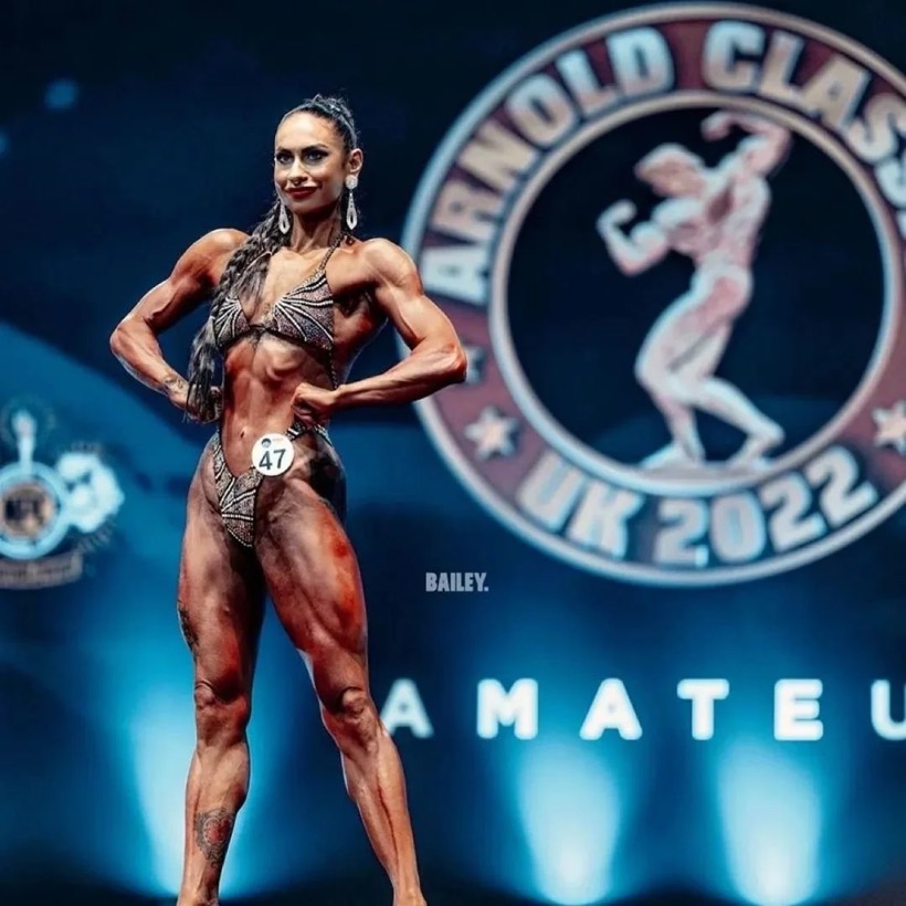 Team CJM figure athlete on stage at the Arnold Classic UK