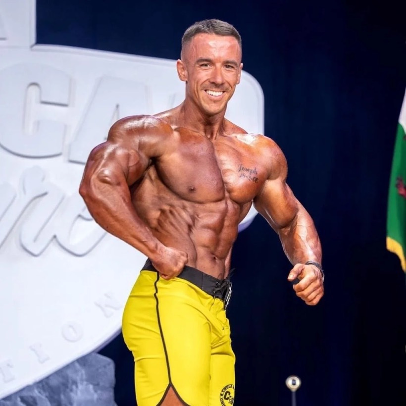 Team CJM competitor on stage