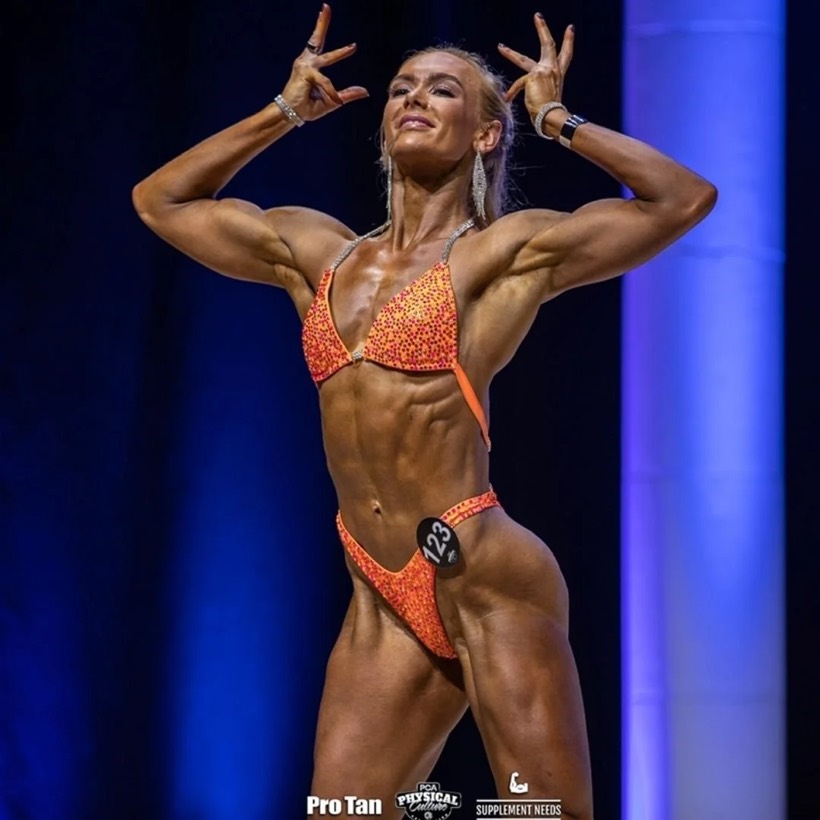 Team CJM competitor on stage