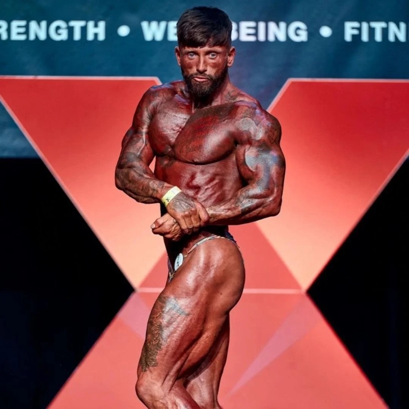 Team CJM competitor on stage