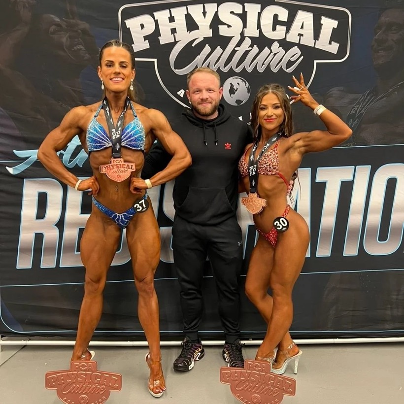 Team CJM competitor on stage