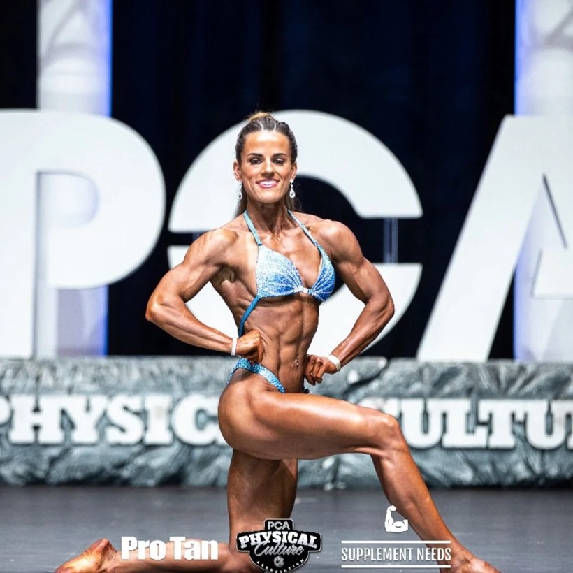 Team CJM competitor on stage