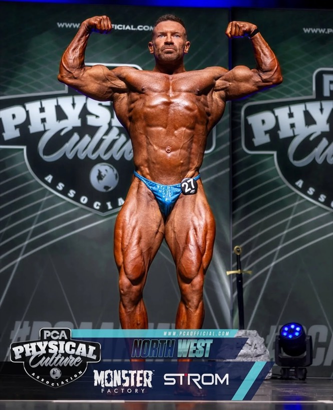Team CJM competitor on stage