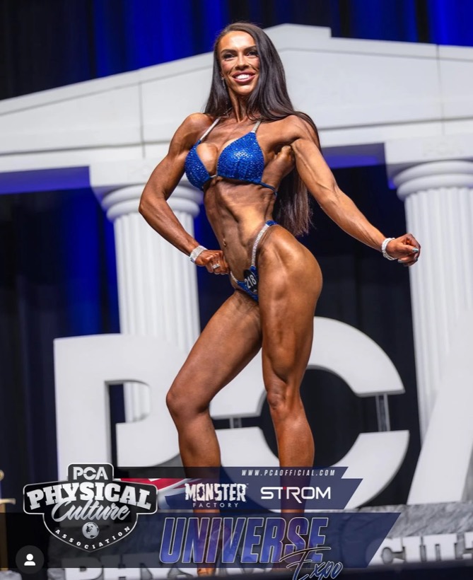 Team CJM competitor on stage