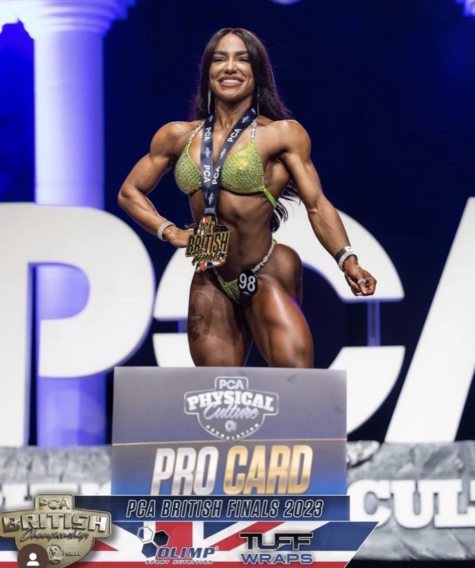 Team CJM competitor on stage