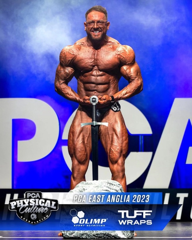 Team CJM athlete on stage