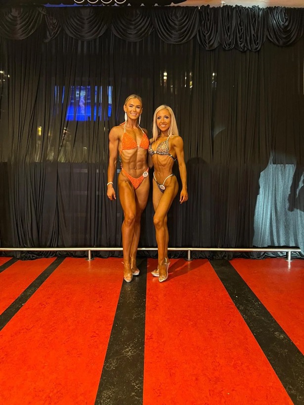 Team CJM competitor on stage