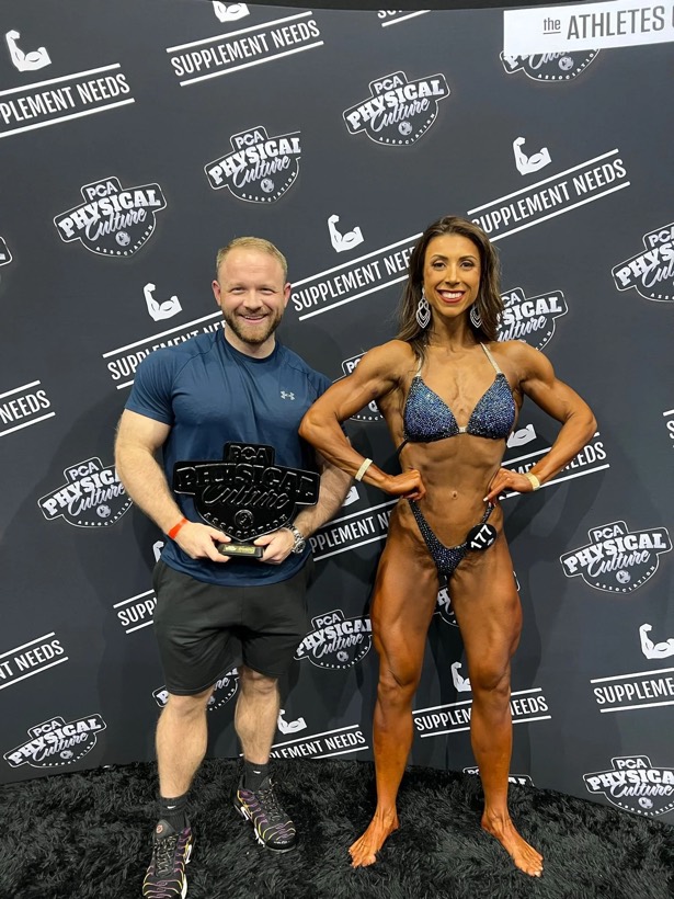 Team CJM competitor on stage